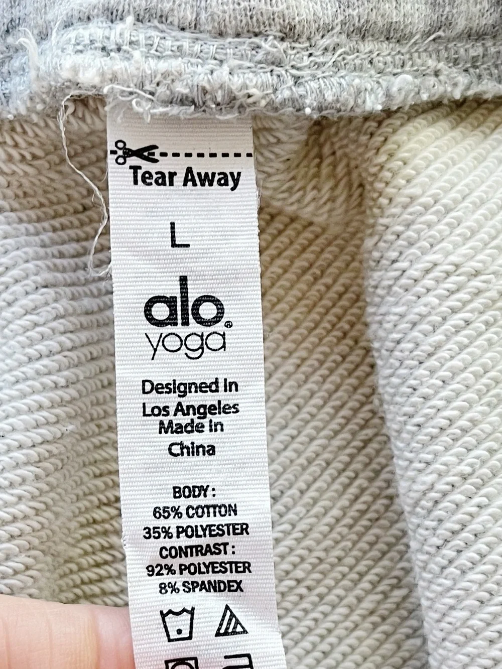 BOGO! ALO Yoga Distressed Ripped Sweatpants Heather Gray Size Large